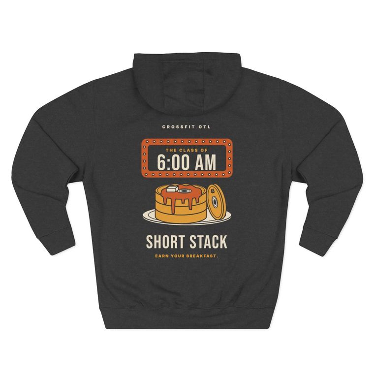 Short Stack hoodie, back view