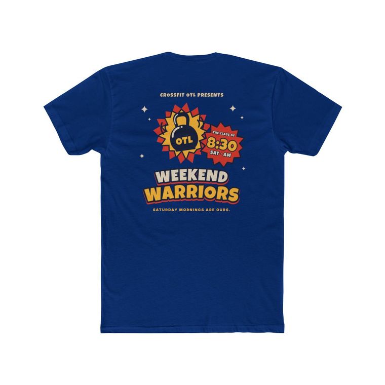 Weekend Warriors tee, back view