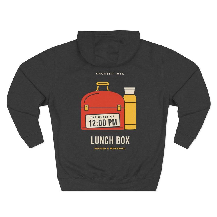 Lunch Box hoodie, back view