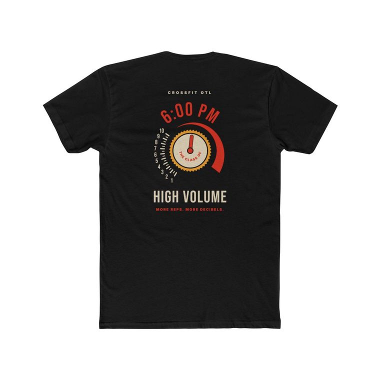 High Volume tee, back view