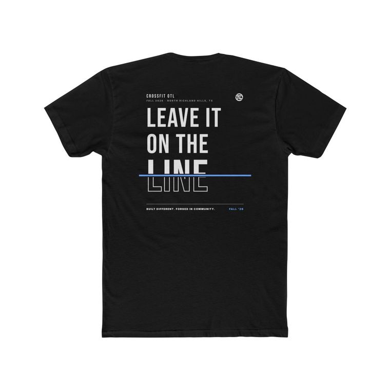 Leave It On The Line tee, back view